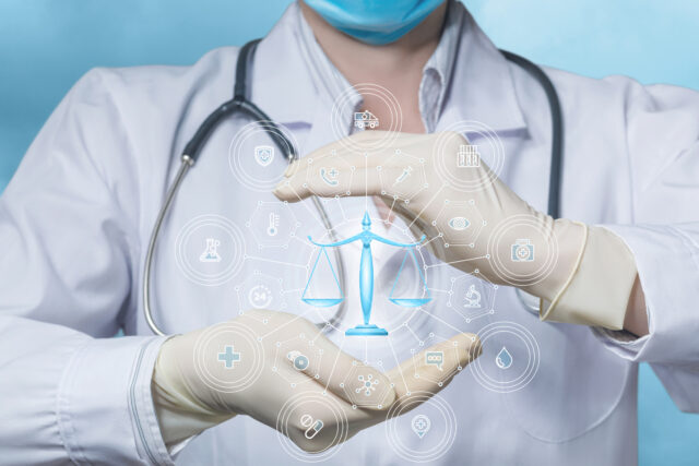 Concept of legal protection in medical practice.